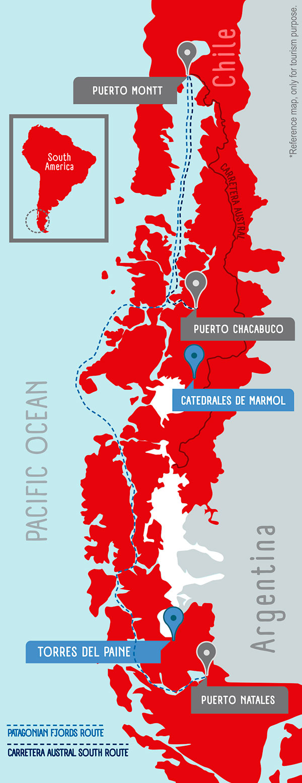 Navimag Cruise Patagonia Fjords Puerto Natales to Puerto Montt